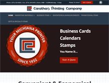 Tablet Screenshot of carothersprinting.com